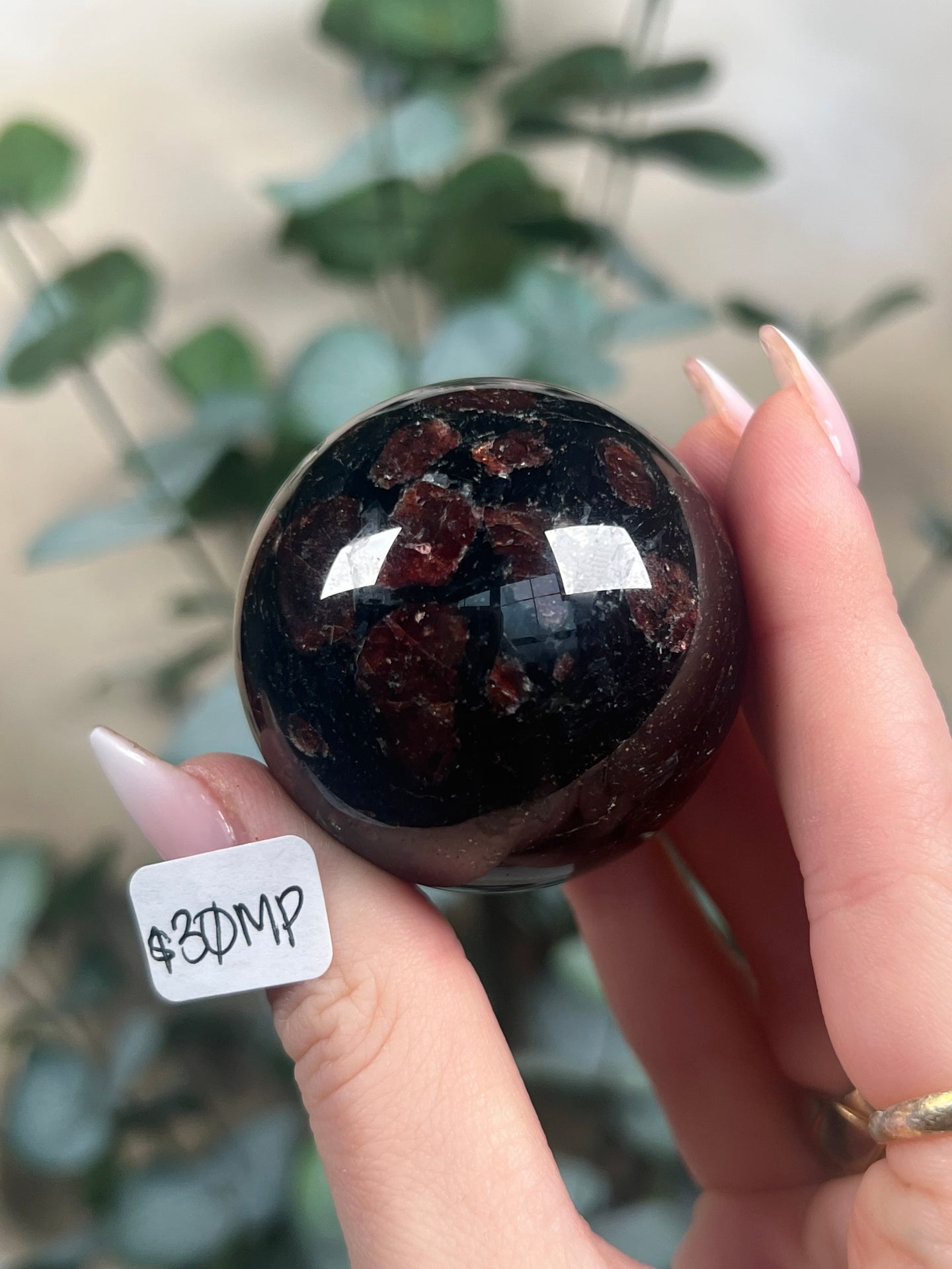Garnet in Tourmaline Spheres (29-30, 4 options)